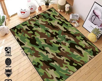 Camouflage Rug, Design Rug, Pattern Rug, Art Rug, Military Camouflage Rug, Kids Room Rugs,Modern Rug, Custom Rug, Popular Rug, Fantastic Rug