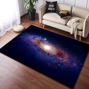 Galaxy Carpet, Galaxy Rug, Universe Carpet, Space, Bedroom, Living Room, Space Universe Planet 3D Floor Mat, Bedroom Rug, For Children Boys