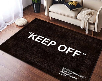 Dark Brown Color Keep Off Rug, Cool Rug, Keep Off Rug