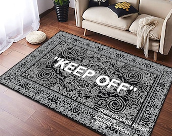 Keep Off, Keep Off Rugs, Black White Rug, KeepOff, Living Room Rugs, Cool Rug, Personalized Rug, Street Fashion Rug, Popular Rug