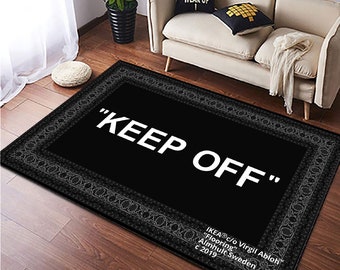 Keep Off, Keepoff Pattern Rug, Popular Rug, Home Decor Rug, Area Rug, Cool Rug, Keep Off Rug, Gift for Him, Modern Rug, Designer Carpet,