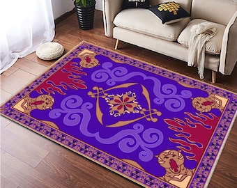 Aladdin Rug, Aladdin, Magic Carpet, Fantastic Rug, Living Room Rug, Kids Room Rug, Ethnic Rug, Minimalist,Custom Rug, Floor Rug, Area Rug