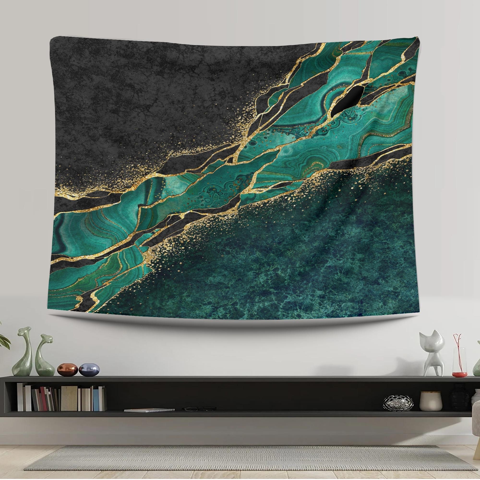 Emerald Tapestry Etsy