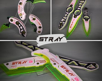 Cherry Coke STRAY Rave Cyber Blade Accessories - "Project STRAY" by StrayCatGee
