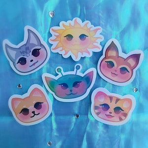 Holografische P1Harmony-sticker – K‑Pop Fanart