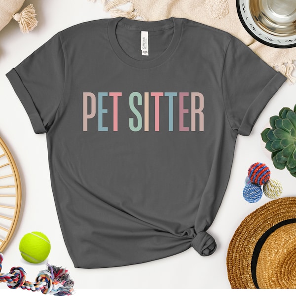 Pet Sitter Shirt for Dog Sitter or Cat Sitter Gift T Shirt for Dog and Cat Lover Tshirt for Pet Sitting Business Gift for Dog Walker