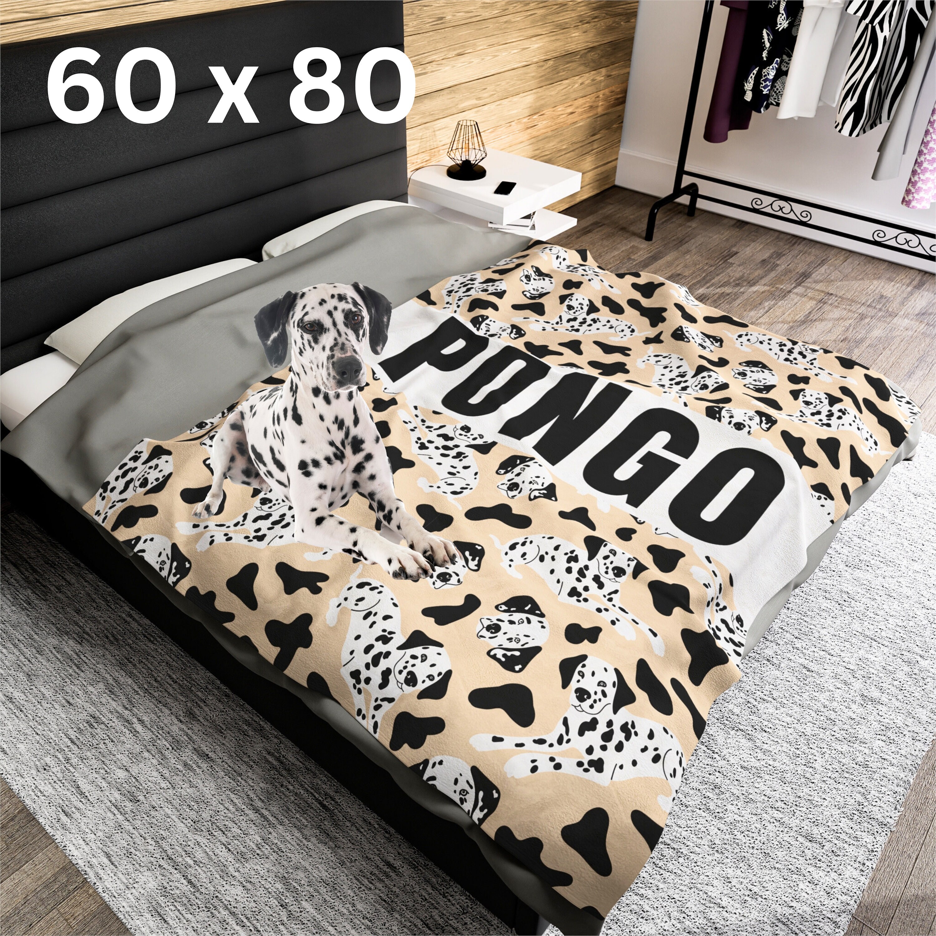 Dalmatian Garden Quilted Blanket NCU0DV320 main image 1