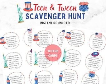 Teen Scavenger Hunt: Indoor Treasure Hunt Game (Digital Download)