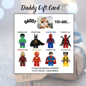 Plantilla Canva de tarjeta del Día del Padre para papá, Regalos personalizados imprimibles para papá, Para mi papá, Tarjeta de cumpleaños para papá