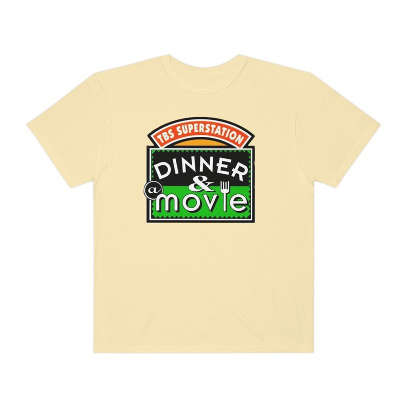 Dinner and A Movie Vintage Reprint TBS Superstation Tshirt Etsy