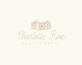 Diseño de logotipo de fotografía prefabricado / Logotipo de Boho / Logotipo de empresa / Logotipo femenino / Logotipo minimalista