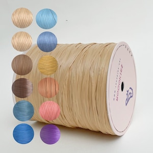 Rayon Raffia Yarn, Natural collection--Roookies Craft LLC, raffia for crochet