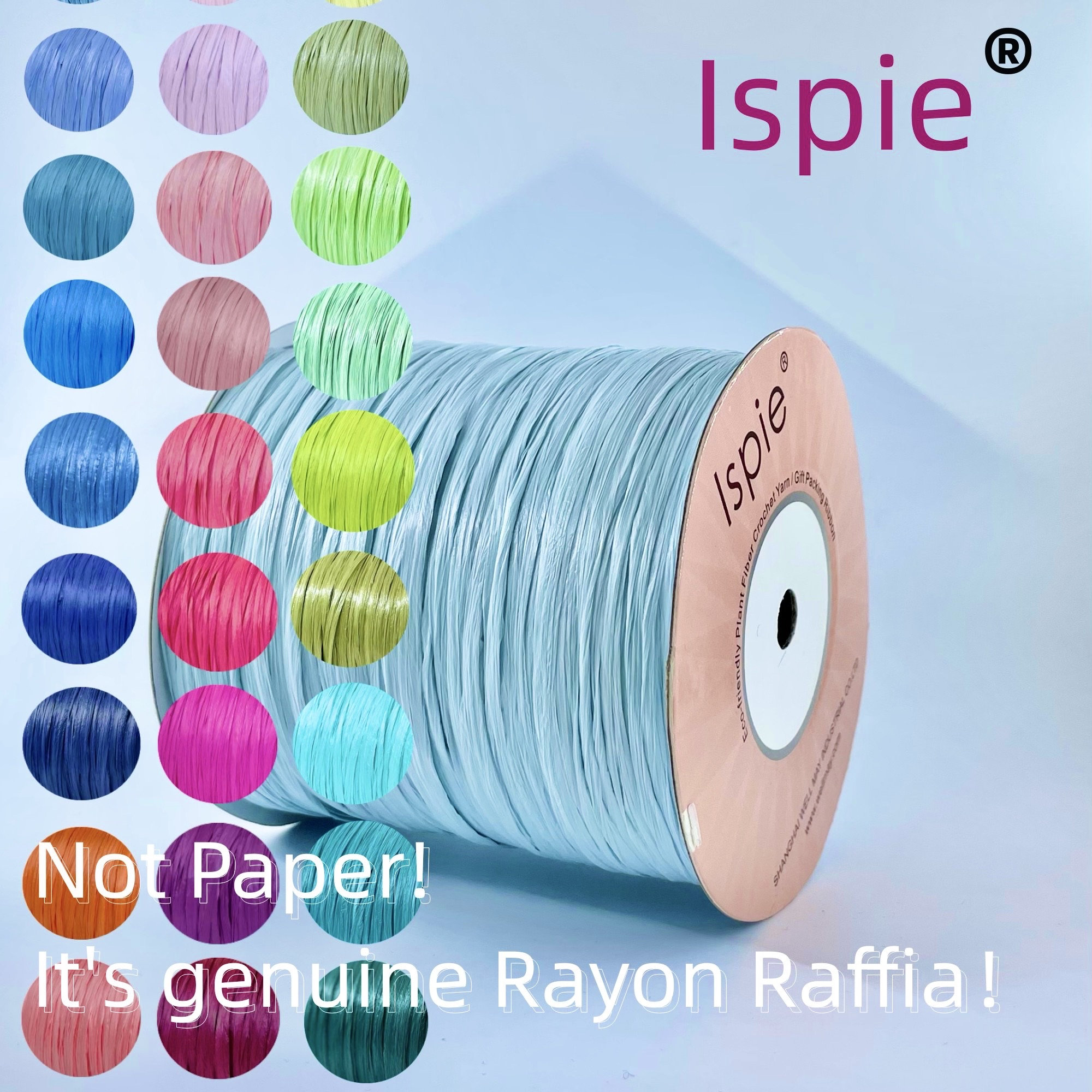 Raffia Yarn KREMKE PAPYRUS Paper Yarn for Crochet, 100% Raffia Paper, 100 G  153 M, Yarn for Hats, Baskets, Bags, 30 Colors 