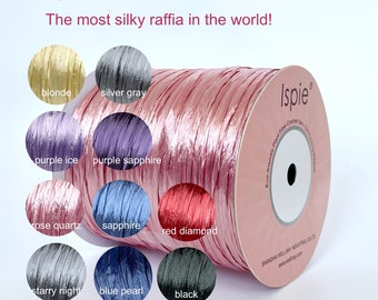 fio de ráfia rayon, fio de ráfia ISPIE, NÃO PAPEL, ráfia perolizada, fio de ráfia de crochê, fita de ráfia, ráfia rayon, ráfia premium