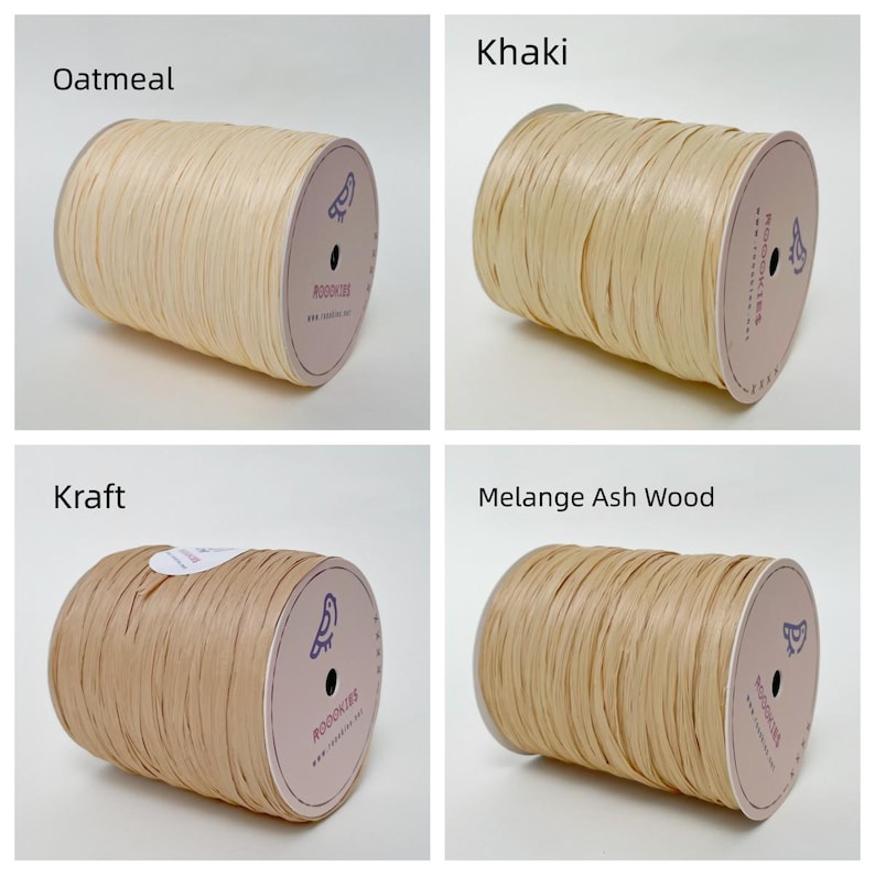 Rayan Raffie Roookies™ Rayon Raffia,raffia Natural Colors,not PAPER, Spanish Made ...