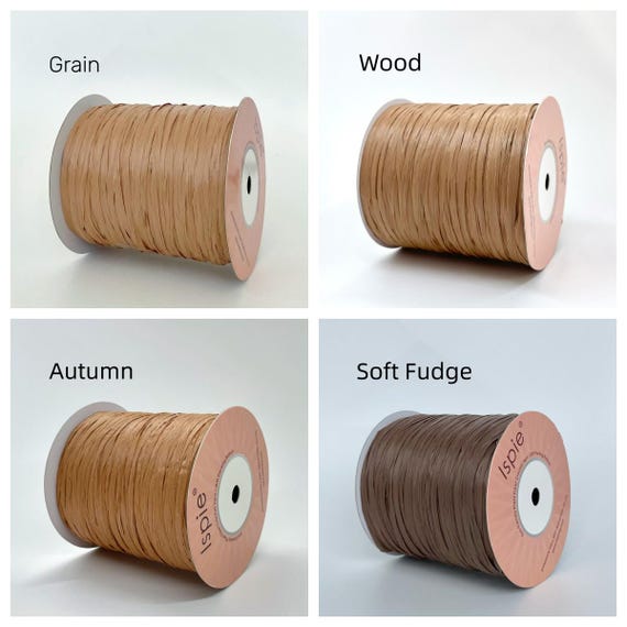 QOKLIYUI Fil De Raphia Rose - Ruban Papier Naturel Robuste Pour Crochet, Tricot, Emballage Et Décoration Créative
