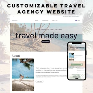 Wix Studio Website Template for Travel Agents – Editable Modern Site for Travel Planners & Agencies