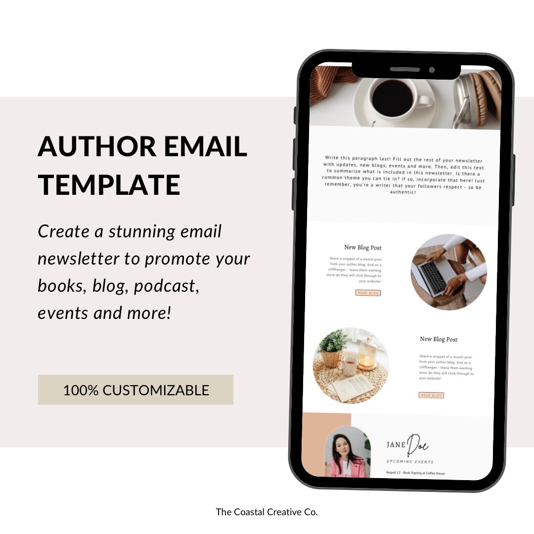 Email Newsletter Canva Email Template Email Marketing Canva Etsy