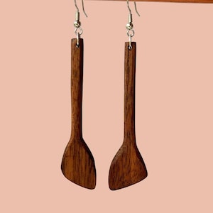 Wooden Spatula Earrings
