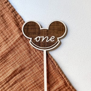 Mouse Hat Cake Topper - Custom Birthday Cake Decoration