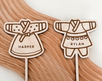 Hanbok cake topper for Korean first birthday | Dohl | Doljanchi | Quick ship