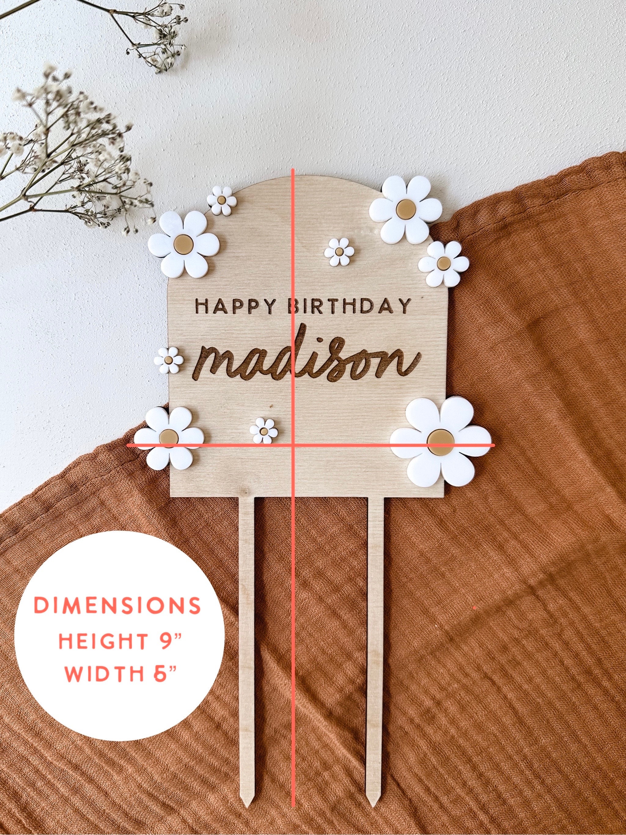 Custom Daisy Arch Cake Topper for Daisy Birthday Party Etsy