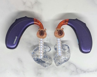 Capybara hearing aid/cochlear implant charms