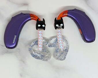 Bat face Hearing aid/cochlear charm
