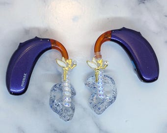 Fairy hearing aid/cochlear implant charms