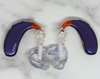 Star drop hearing aid charms