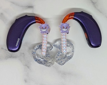 Purple monster Hearing aid/cochlear charm