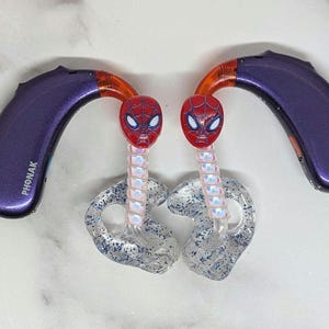 Spider face Hearing aid/cochlear charm