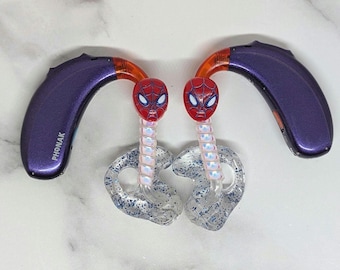 Spider face Hearing aid/cochlear charm