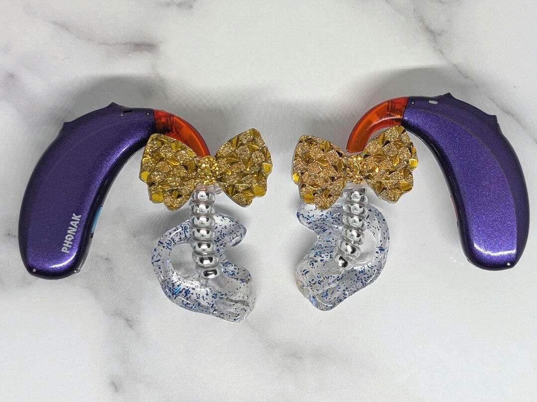 Cochlear Ab Gold Gold Bow Hearing Aid/cochlear Implant Charms - Etsy