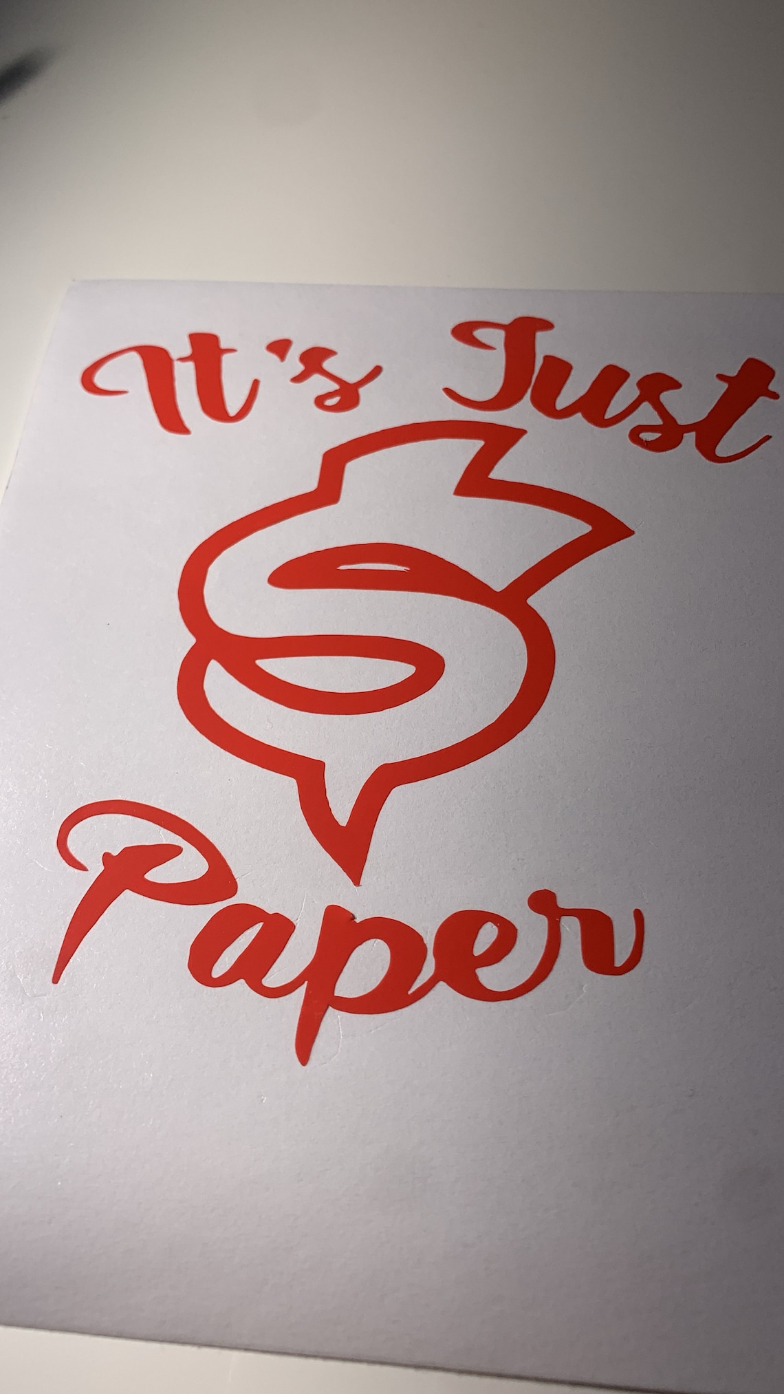 Its Just Paper Decal Etsy