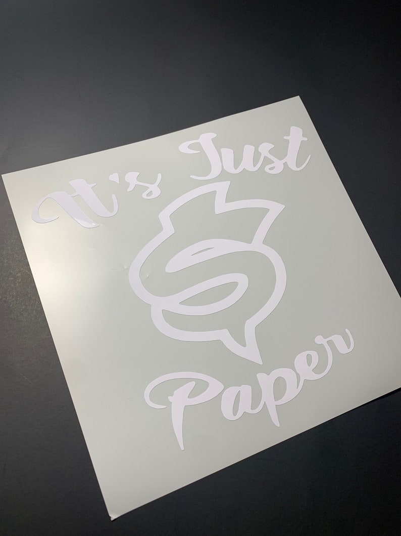Its Just Paper Decal Etsy