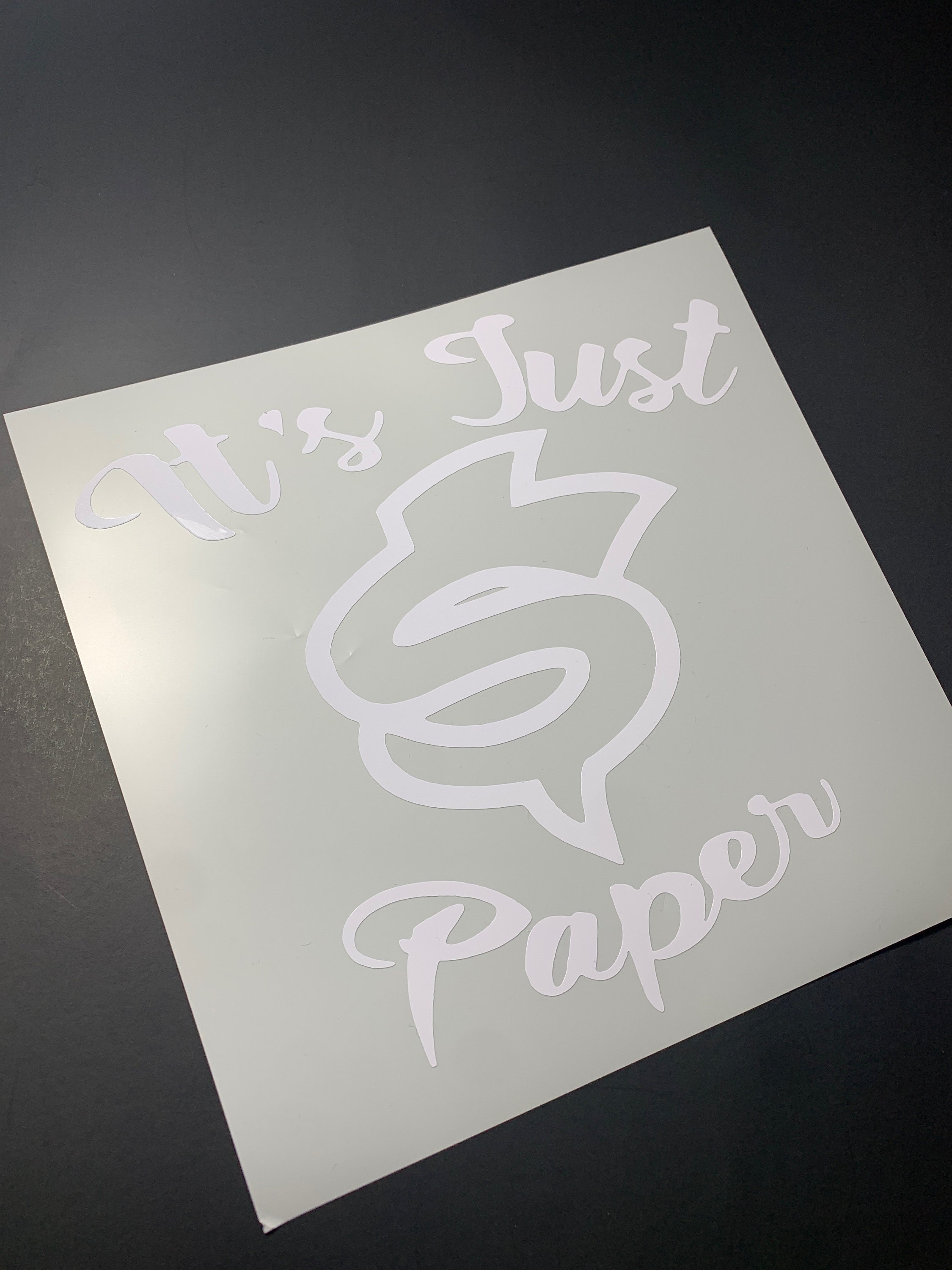 Its just paper decal etsy