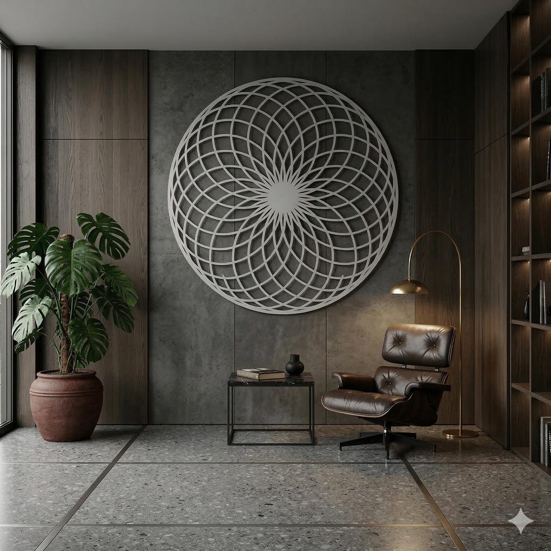 Lotus of Life Metal Wall Art: Gold Sacred Geometry Mandala - Etsy