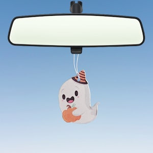 Ghost luchtverfrisser Halloween auto luchtverfrisser Griezelig seizoen Monster auto geur geur geur cadeau eng cartoon schattig nieuwigheid luchtverfrisser