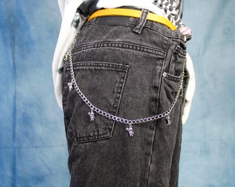 Astronaut Jean Chain, Accessories, Hip Hop, Street Fashion, Belt Chain, Wallet Chain, Punk, Rock, Alternative, Belt Chain, Pants Chain