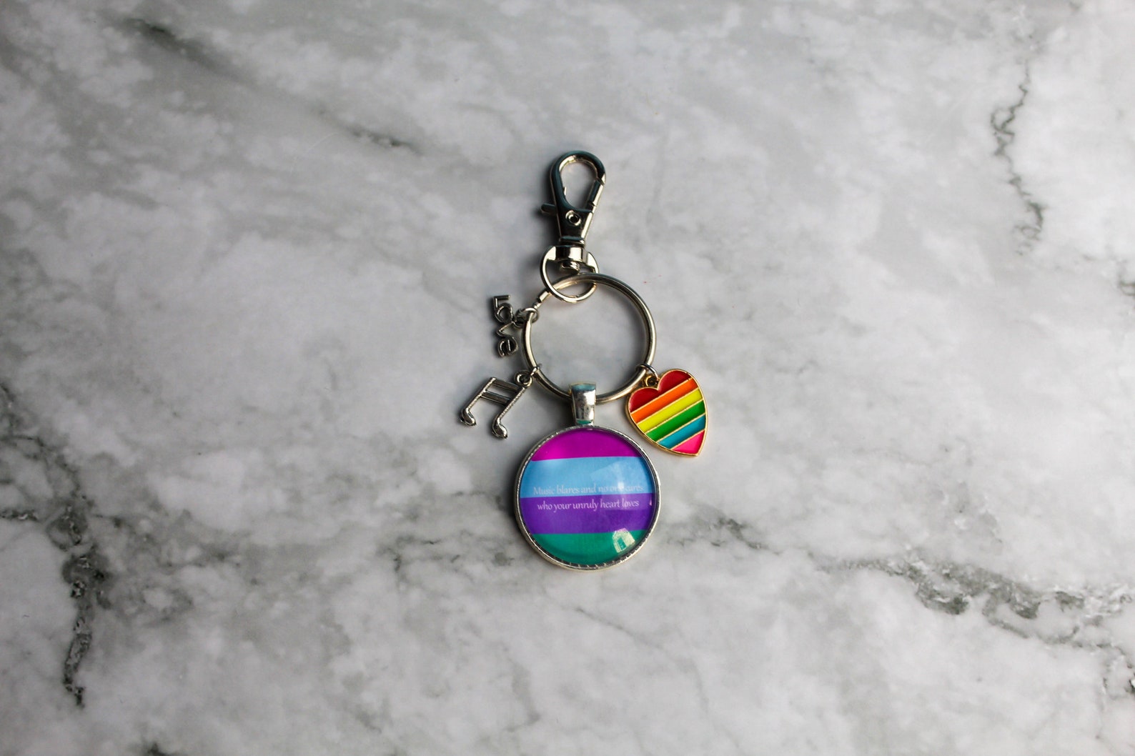 Prom Keychain Example The Prom Bag Charm, Musical Keyring, Theatre Keychain Stage Bag Charm ...