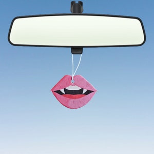 Vampire Fangs Air Freshener Halloween Car Air Freshener Spooky Season Dracula Car Scent Fragrance Gift Scary Cartoon Cute Novelty Freshener