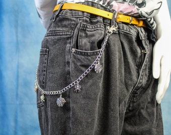 Spider Jean Chain, Accessories, Hip Hop, Street Fashion, Belt Chain, Wallet Chain, Punk, Goth, Rock, Alternative, Belt Chain, Pants Chain