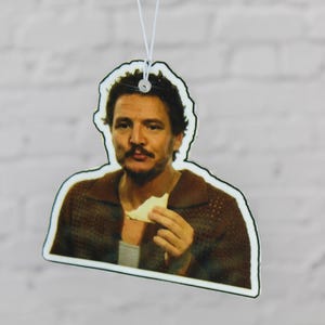 Pedro Pascal Car Air Freshener, TLOUS Air Freshener, Novelty Present Car Accessories Gift For Her Him Christmas Birthday Actor Funny Joel