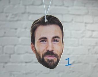 Chris Evans Car Air Freshener, Captain America Air Freshener, Novelty Present Car Accessories Gift For Her Him Christmas Birthday Actor
