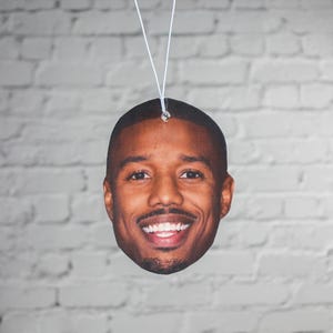 Michael B Jordan Car Air Freshener, Black Panther Air Freshener, Novelty Present Car Accessories Gift For Her Him Christmas Birthday Actor