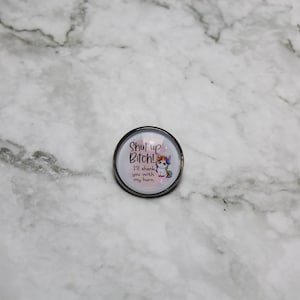 Funny Unicorn Pin Badge, Sarcasm Badge, Brooch Button Badge Accessory Jewellery Gift Present Novelty Bag Shirt Funny Pun Novelty Joke Angry