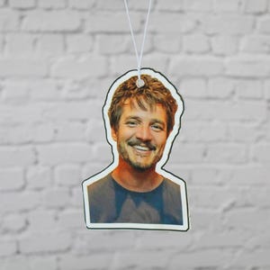 Pedro Pascal Car Air Freshener, TLOUS Air Freshener, Novelty Present Car Accessories Gift For Her Him Christmas Birthday Actor Funny Joel