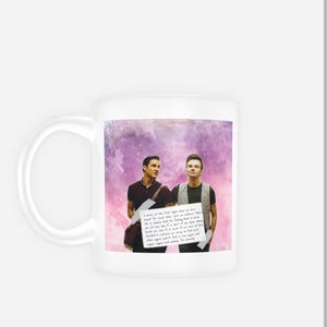 Klaine Mug, Kurt Hummel Coaster, Glee Mug Gift for her for him Sister Friend Tea Mug Coffee Mug Actor Coaster Gleek Blaine Anderson Gleek