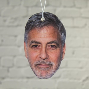 George Clooney Car Air Freshener, Oceans eleven Air Freshener, Novelty Present Car Accessories Gift For Her Him Christmas Birthday Actor